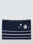 John Lewis Kids' Sequin Star Snood, Navy