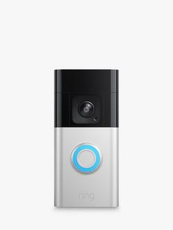 Ring Battery Doorbell Pro, Satin Nickel