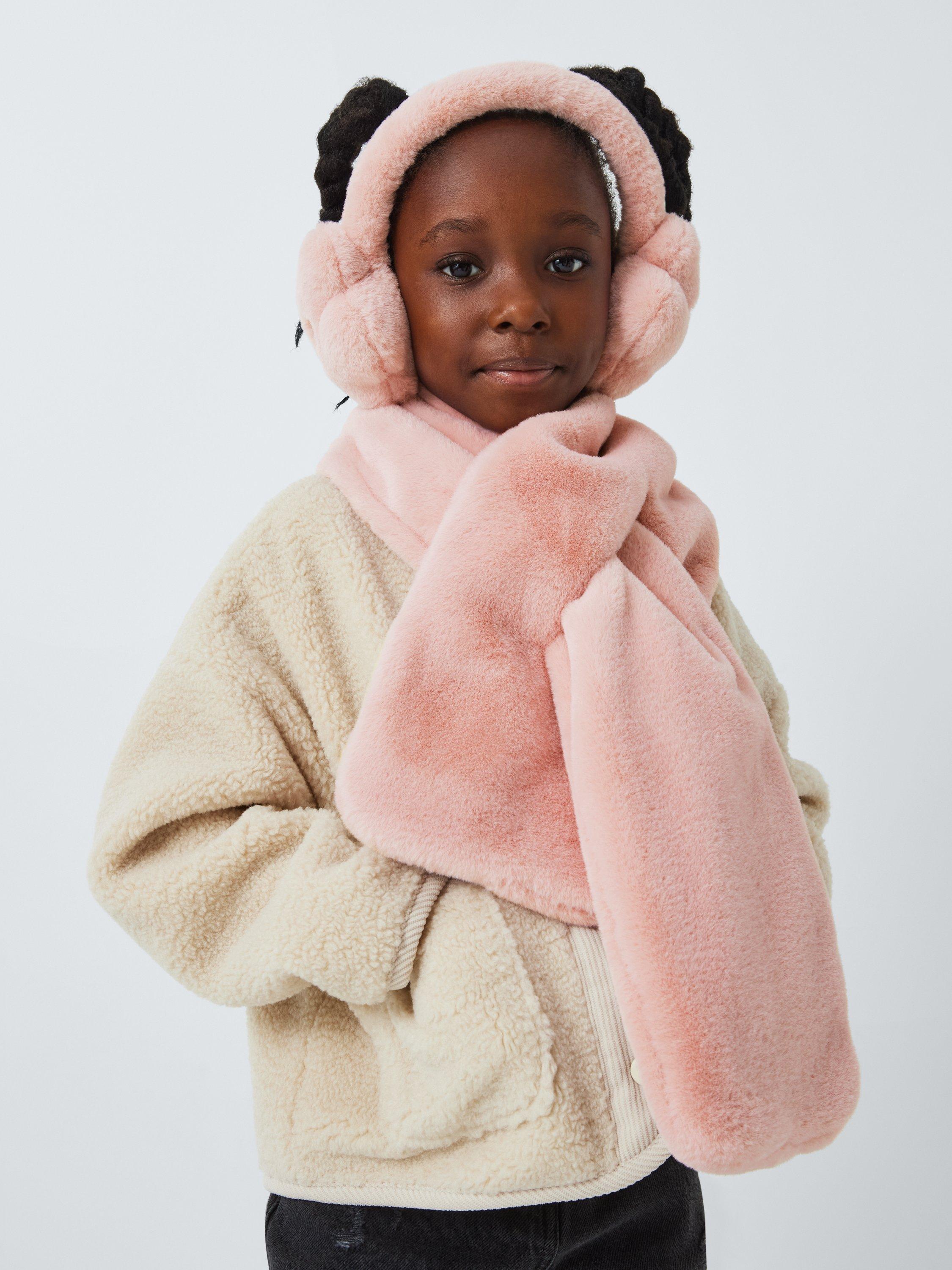 Product image 1 of 4, which shows John Lewis Kids' Flower Earmuffs, Pink