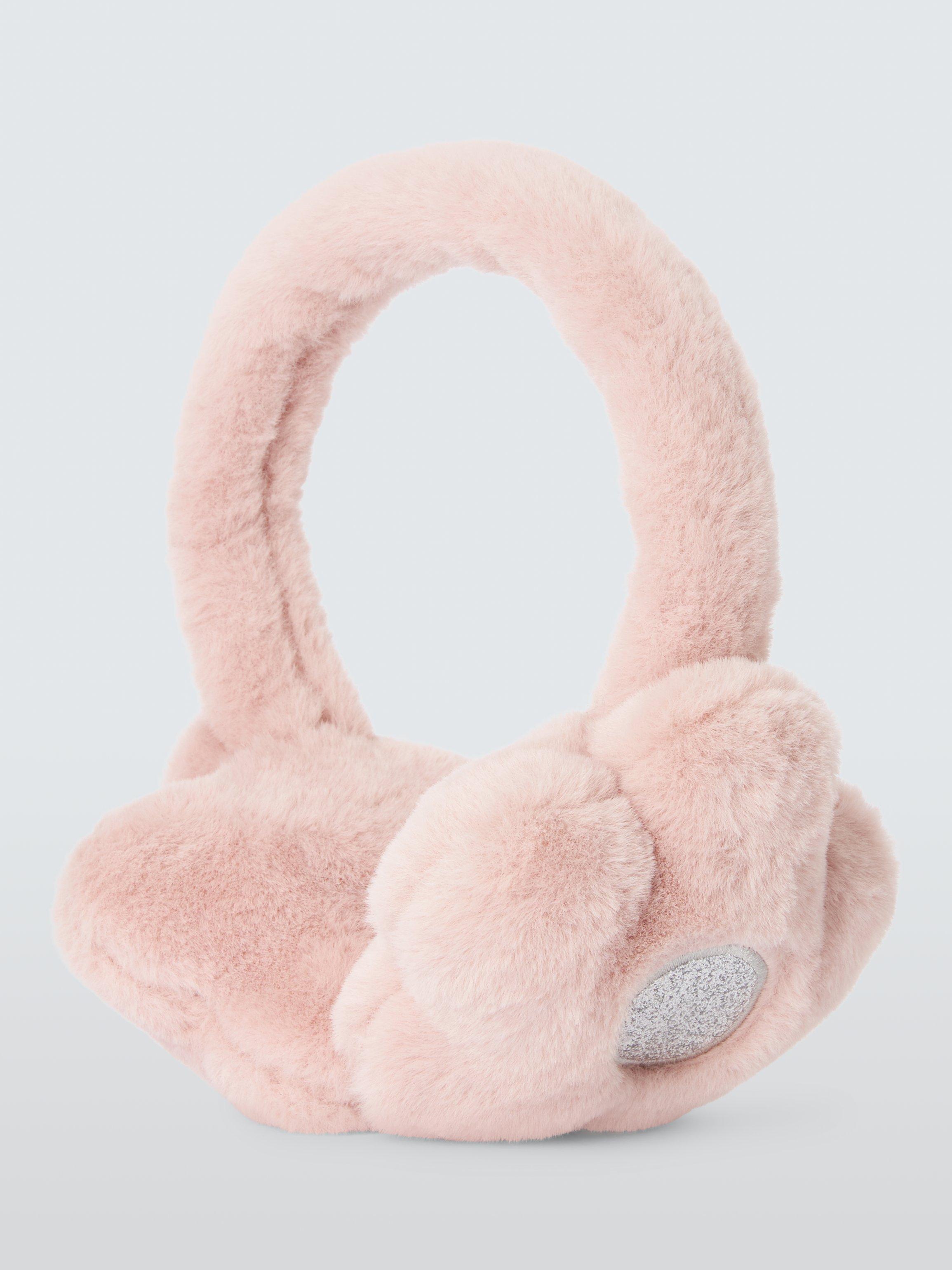 Product image 2 of 4, which shows John Lewis Kids' Flower Earmuffs, Pink