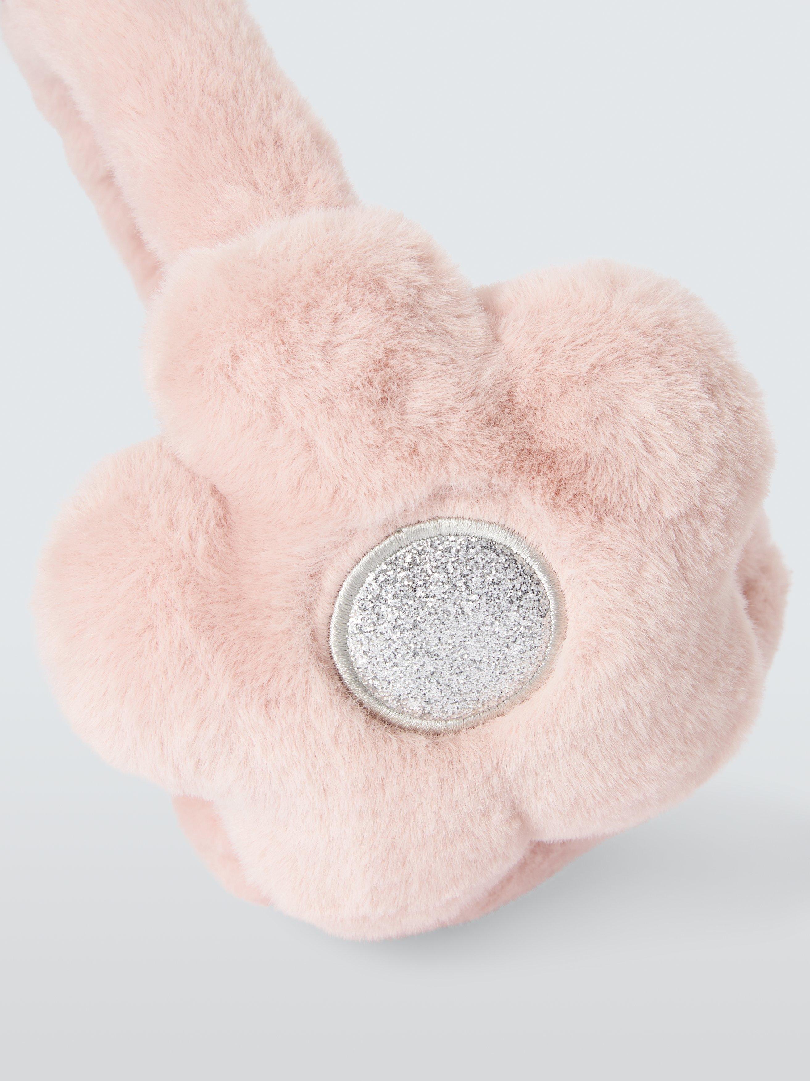 Product image 3 of 4, which shows John Lewis Kids' Flower Earmuffs, Pink