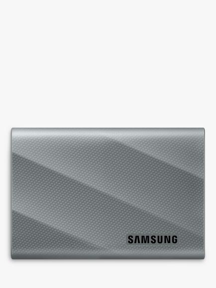 Samsung T9 USB 3.2 Gen 2 Portable SSD Hard Drive, 1TB, Black, Grey