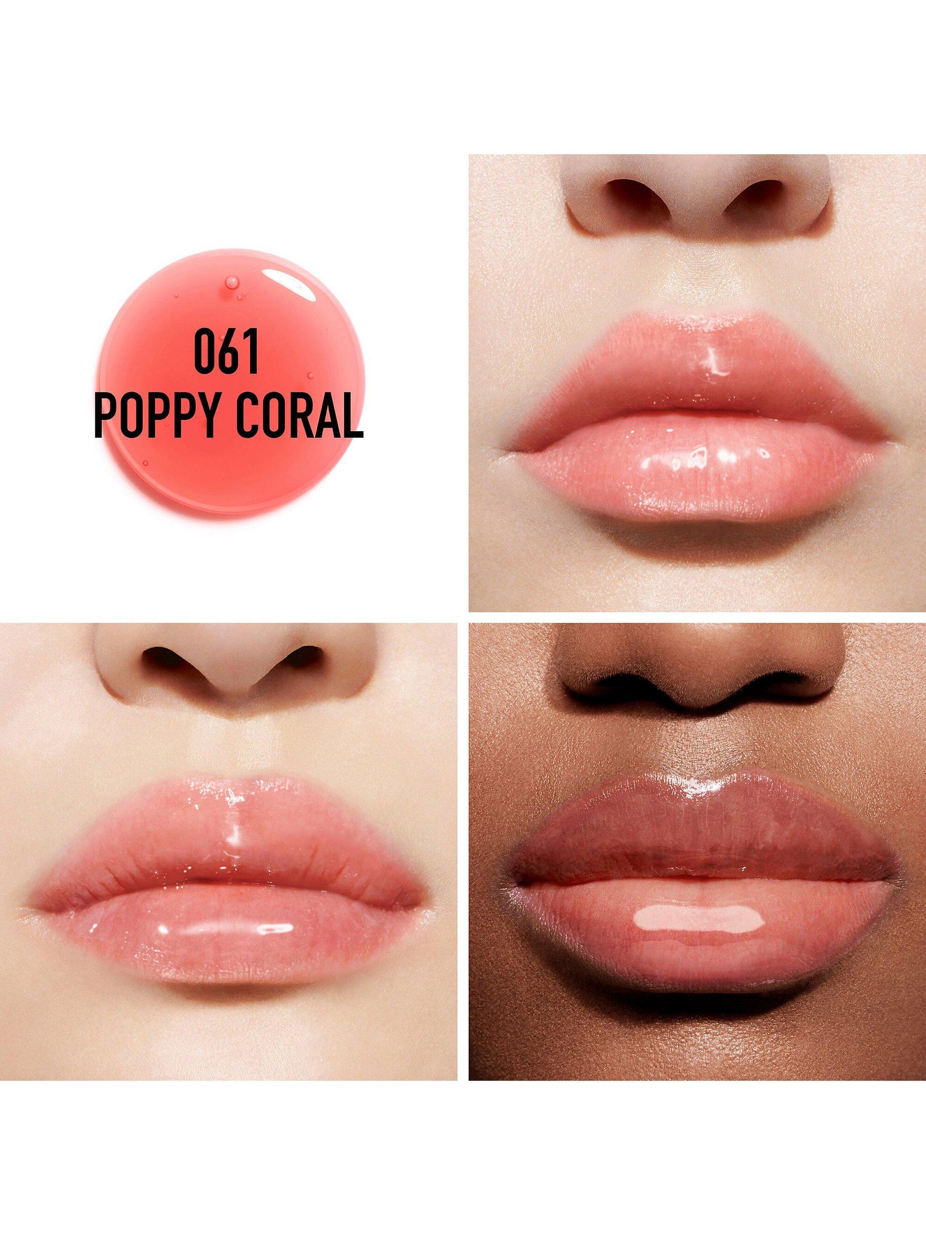 Product image 2 of 7, which shows DIOR Limited Edition Addict Lip Glow Oil, 061 Poppy Coral