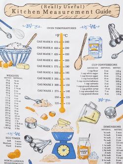 Ulster Weavers Measurements Cotton Tea Towel, Set of 2, Multi - view 2, 