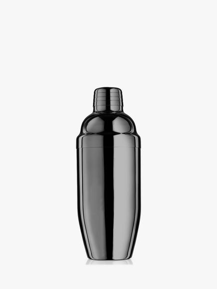 Final Touch Double Wall Stainless Steel Cocktail Shaker, 532ml, Black, 