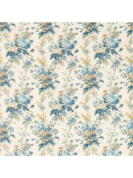 Sanderson x Giles Deacon Lakeland Paradis Furnishing Fabric, Poppinjay/Lion