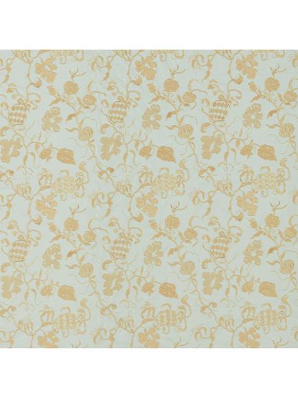 Sanderson x Giles Deacon Midsommer Pickings Furnishing Fabric, Smog Blue/Lame Gold