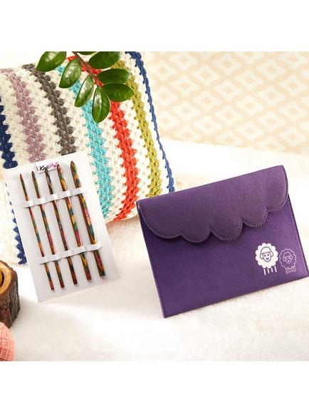 KnitPro Symfonie Single Ended Crochet Hook Set - view 2, Purple