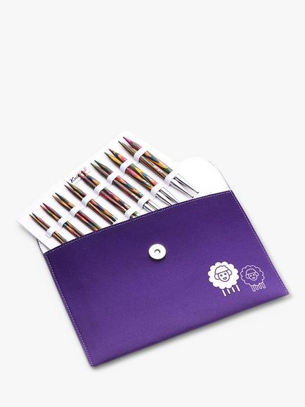 KnitPro Symfonie Interchangeable Deluxe Knitting Needle Set, Purple