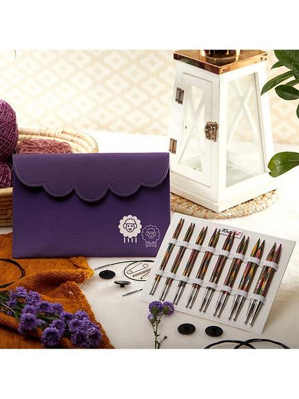 KnitPro Symfonie Interchangeable Deluxe Knitting Needle Set - view 2, Purple