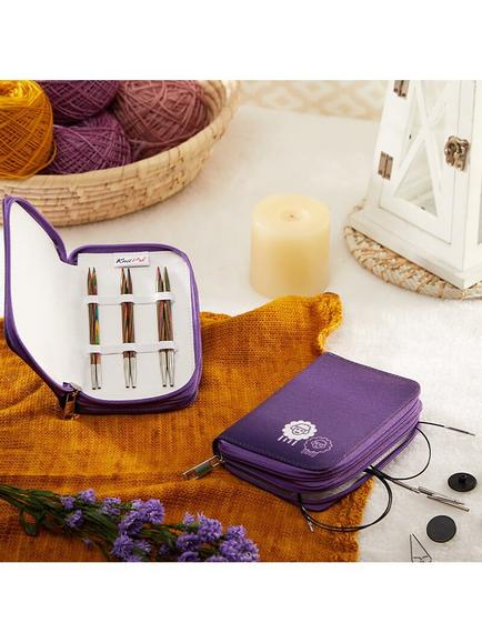 KnitPro Symfonie Interchangeable Knitting Needle Starter Set - view 2, Purple