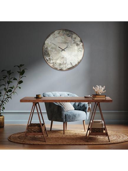 Thomas Kent Charleston Large Analogue Wall Clock, 91cm, Brown - view 2, Brown