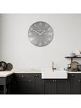 Thomas Kent Wharf Wood-Effect Arabic Numeral Analogue Wall Clock, 76cm