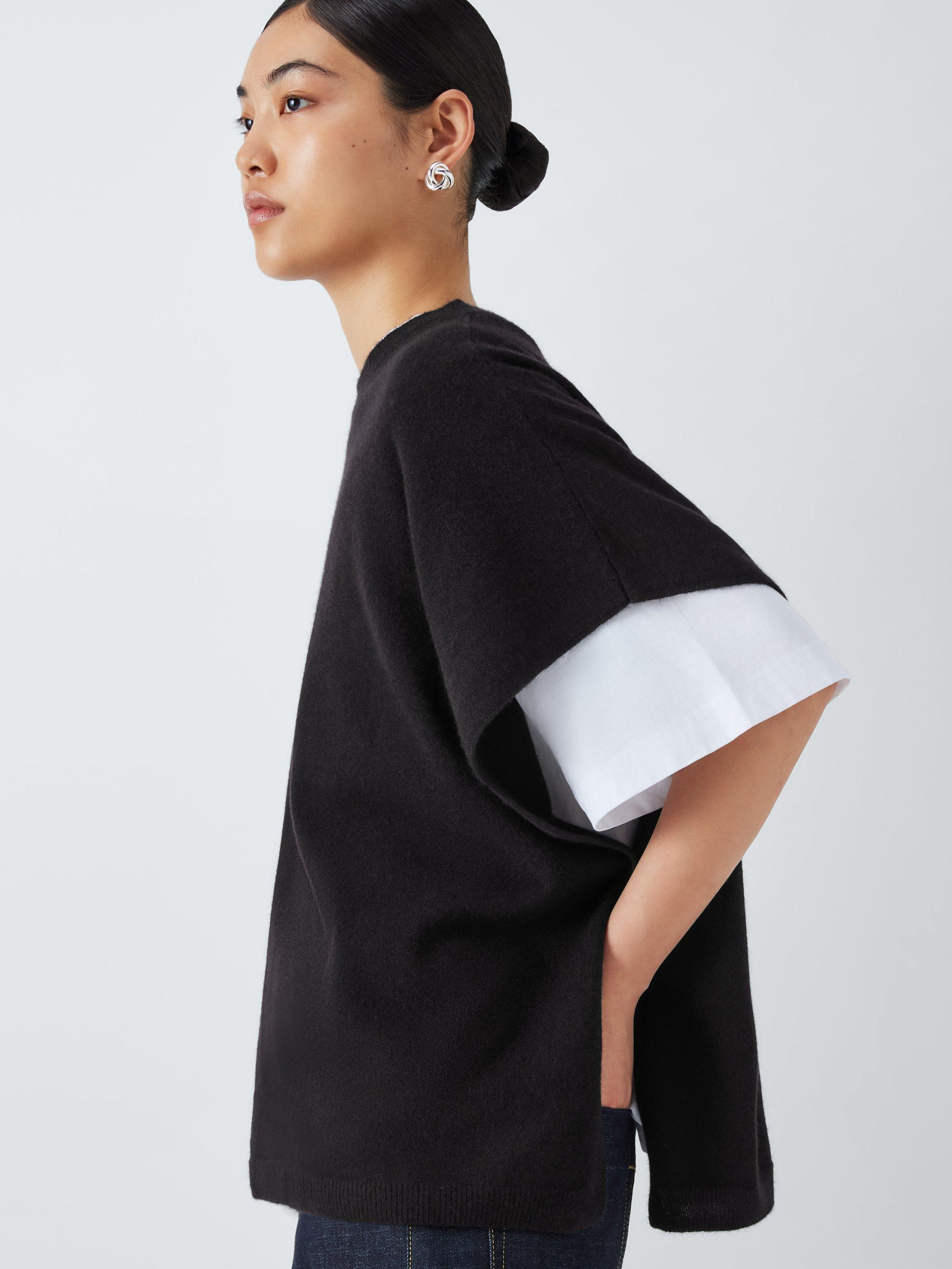 John Lewis Cashmere Capelet, Black