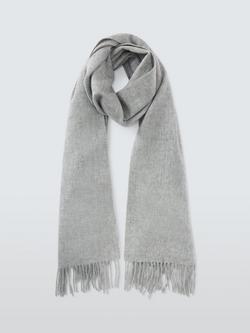 John Lewis Blanket Wool Scarf - view 2, Light Grey