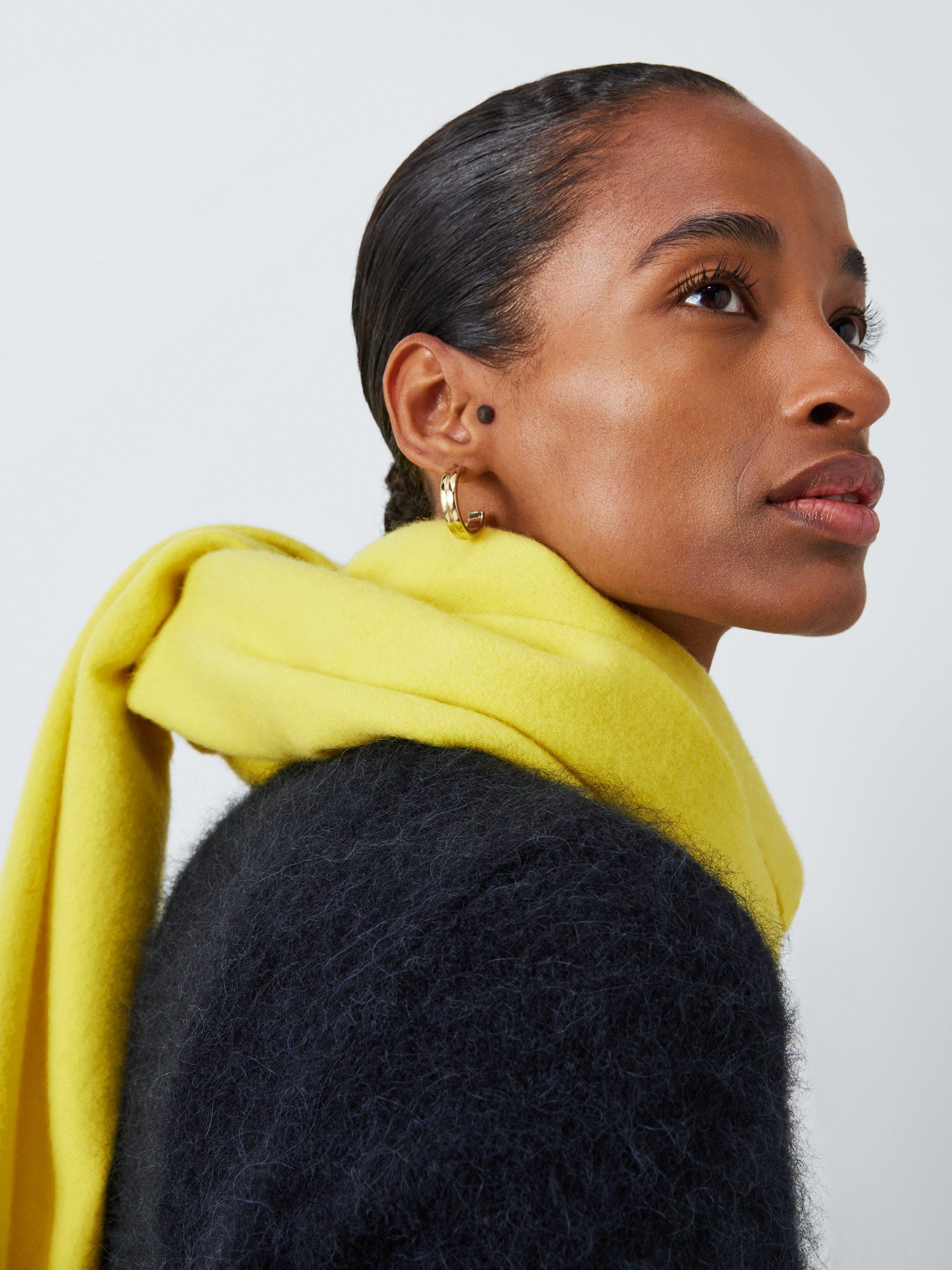 Product image 1 of 5, which shows John Lewis Blanket Wool Scarf, Yellow