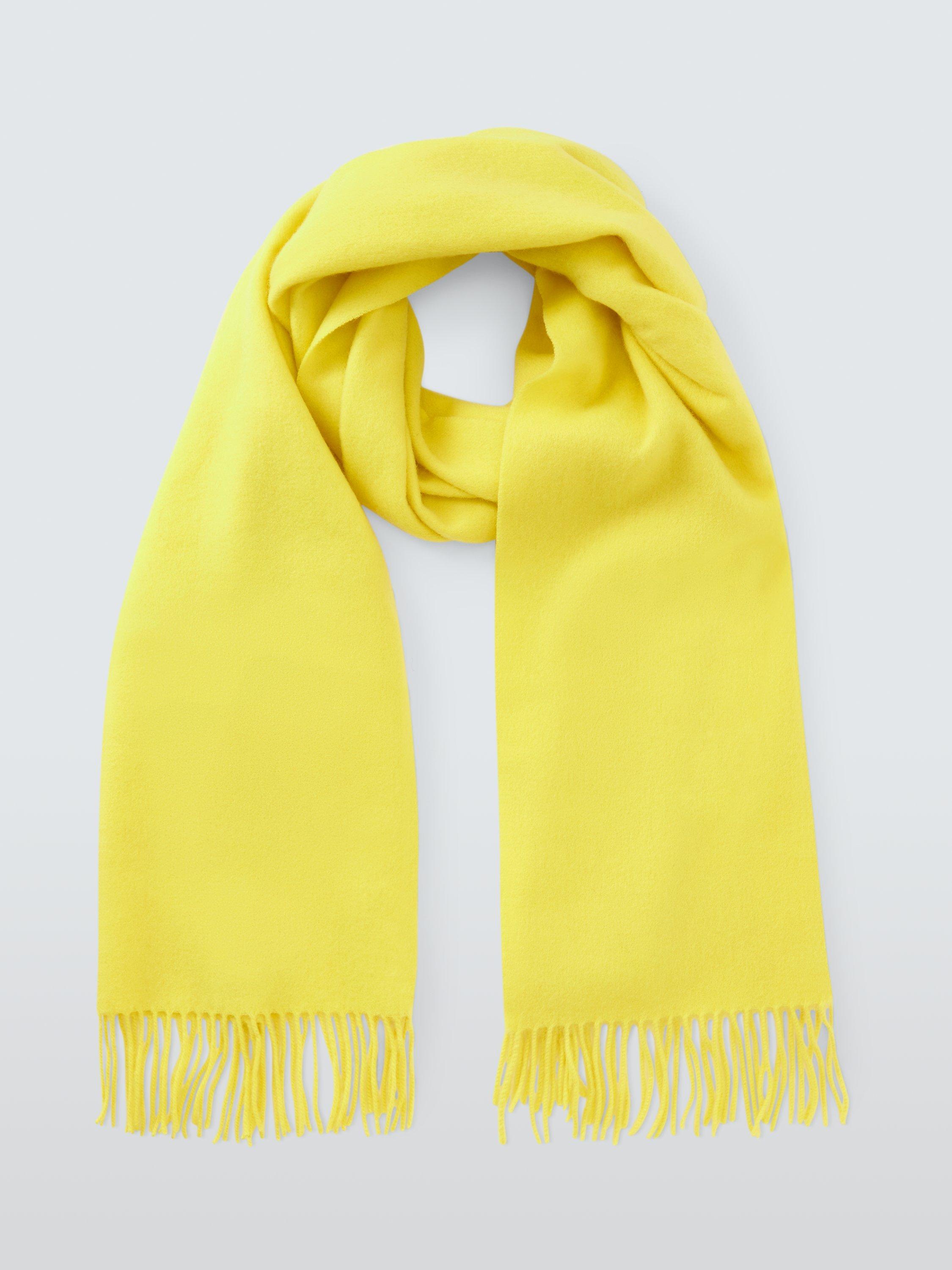 Product image 2 of 5, which shows John Lewis Blanket Wool Scarf, Yellow