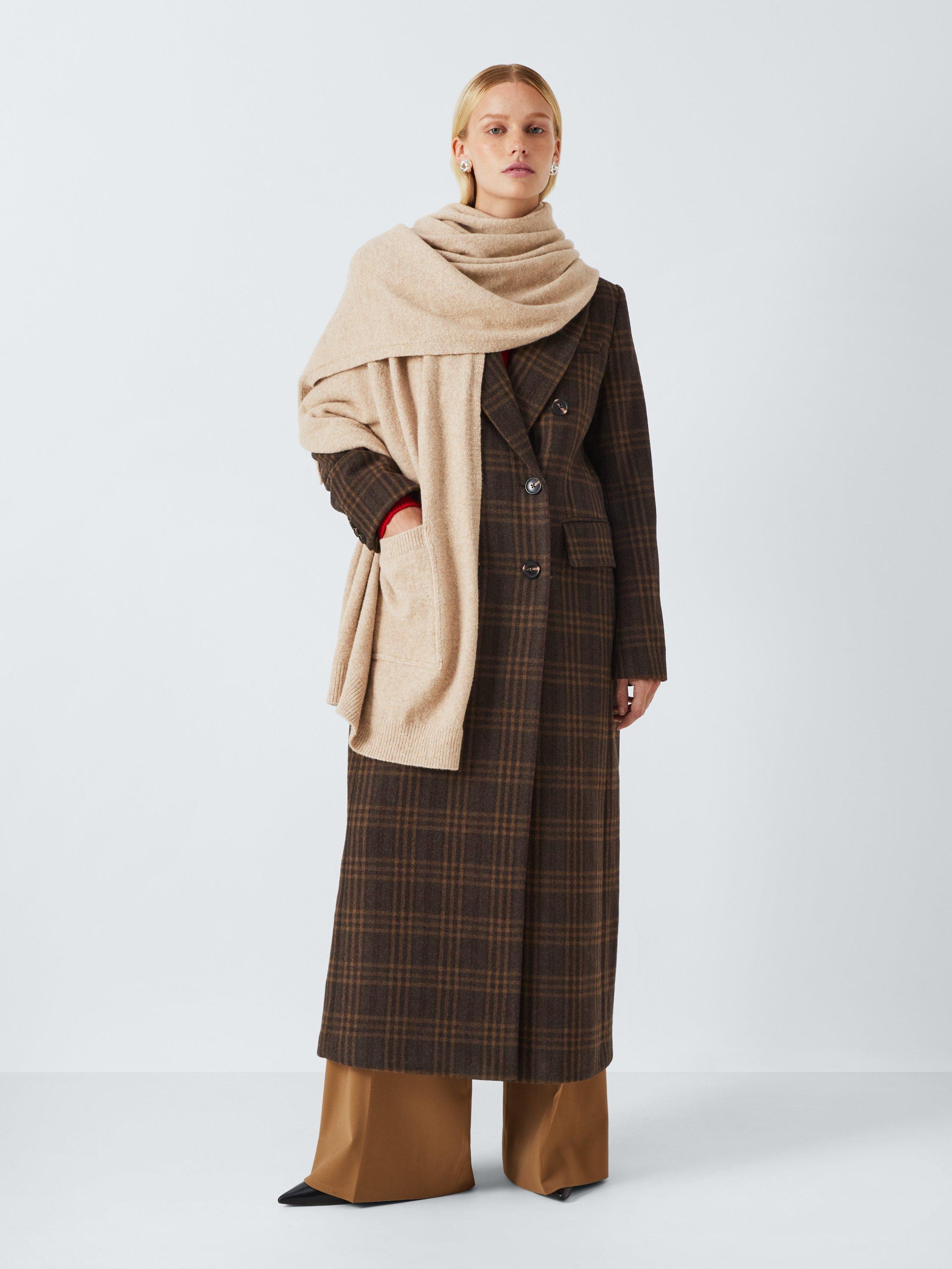 John Lewis Scarf Cape with Pockets, Natural