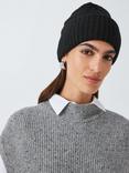 John Lewis Fluffy Rib Knit Beanie Hat