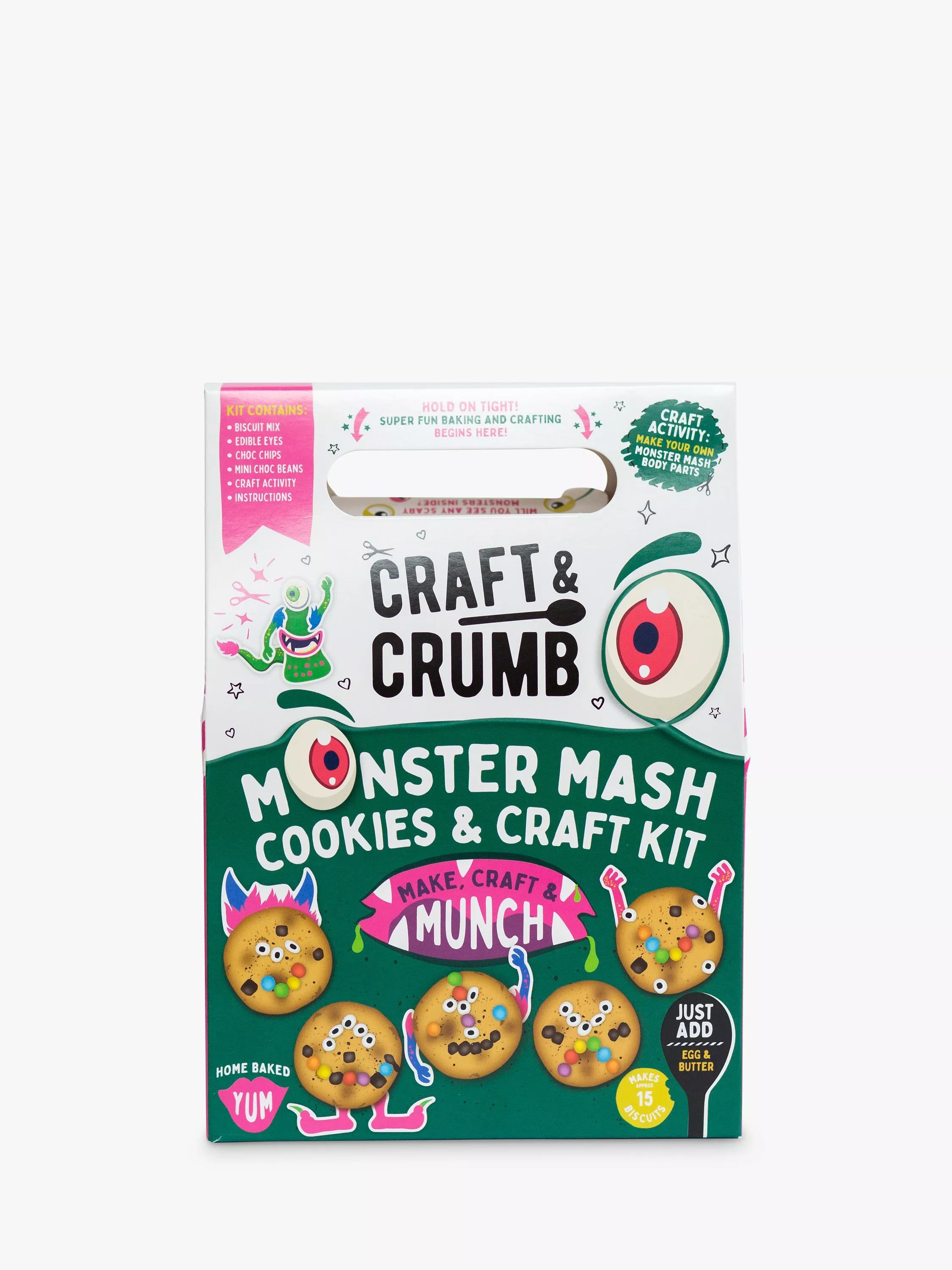 Craft & Crumb Monster Mash Cookies & Craft Kit, 370g