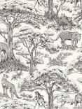 Clarke & Clarke Kisumu Wallpaper, Noir