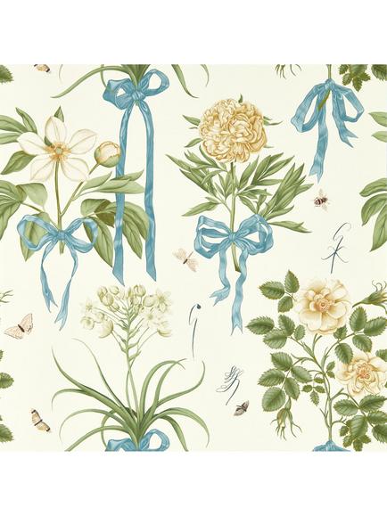 Sanderson x Giles Deacon Cupid's Beau Wallpaper, Quince/Chalk