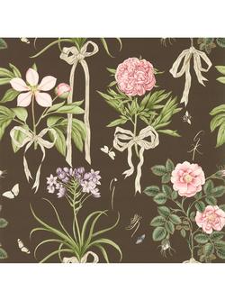 Sanderson x Giles Deacon Cupid's Beau Wallpaper, Morel/Mantle