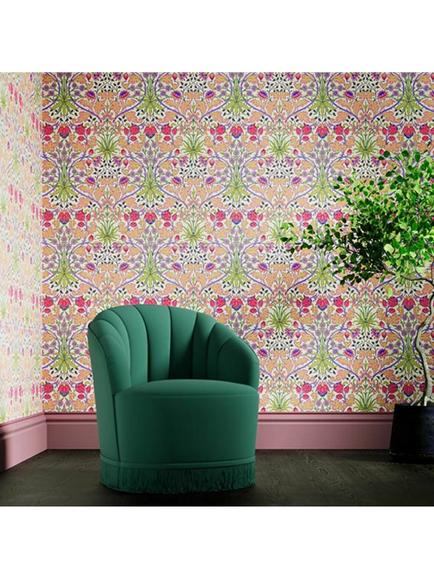 Morris & Co. Hyacinth Wallpaper - view 2, Cosmo Pink