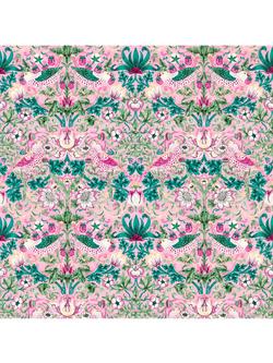 Morris & Co. Strawberry Thief Wallpaper, Miami Strip, 