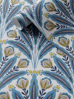 Clarke & Clarke Attingham Wallpaper - view 2, Denim