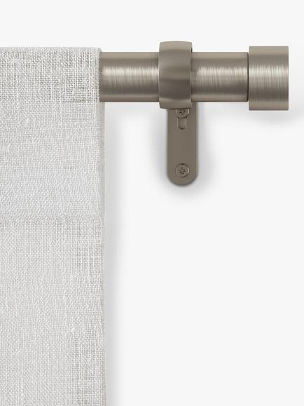 Umbra Cappa Expandable Single Curtain Rod, Dia.25mm, Nickel - view 2, Nickel