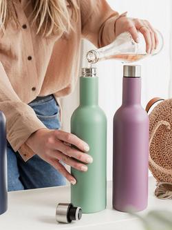 Uberstar Insulated Double Wall Stainless Steel Travel Wine Bottle, 750ml, Sage Green - view 2, Sage Green