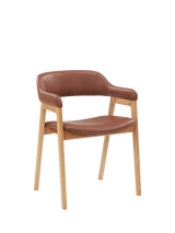 John Lewis Santino Dining Chair Oak Bianco Oil Brown