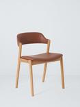 John Lewis Santino Dining Chair, Oak Bianco Oil, Brown