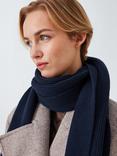 John Lewis ANYDAY Rib Scarf, Navy