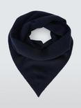 John Lewis Wool Blend Knit Bandana Scarf, Navy