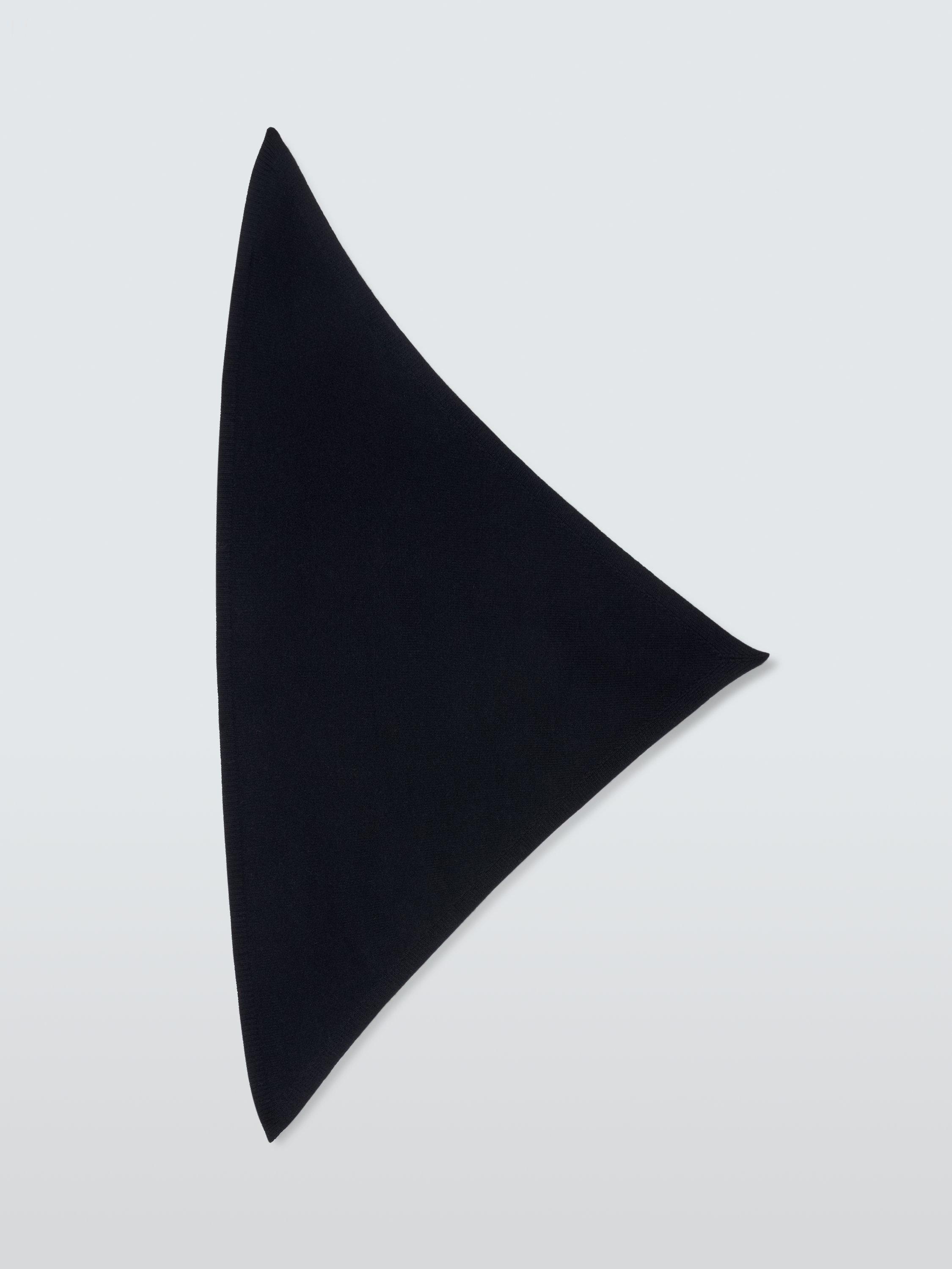 Product image 4 of 5, which shows John Lewis Wool Blend Knit Bandana Scarf, Navy