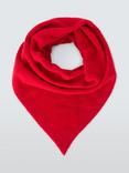 John Lewis Wool Blend Knit Bandana Scarf, Red