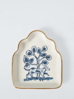 John Lewis Archive Dog Print Trinket Dish, Multi - view 2, 