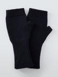 John Lewis Wool Blend Wrist Warmers, Navy