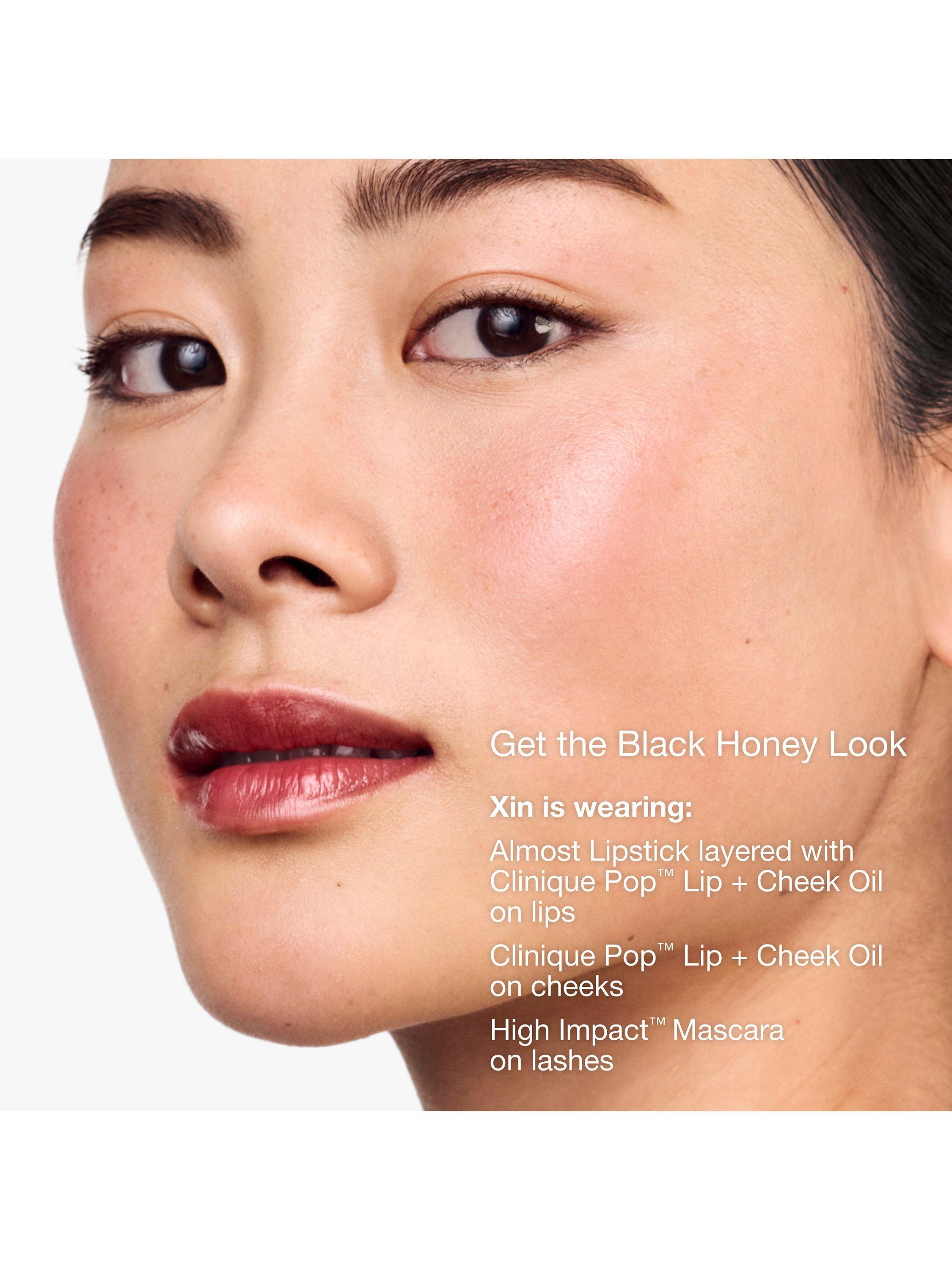 Product image 4 of 5, which shows Clinique Limited Edition Clinique Pop Lip + Cheek Oil, Black Honey