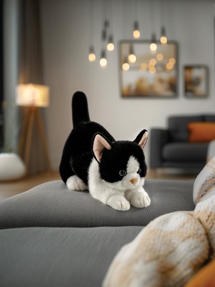Aurora World Borealis Domino Cat Plush Soft Toy - view 2, Multi