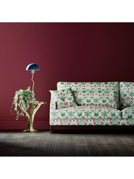 Morris & Co. Daisy Furnishing Fabric, Strawberry Fields - view 2, Strawberry Fields