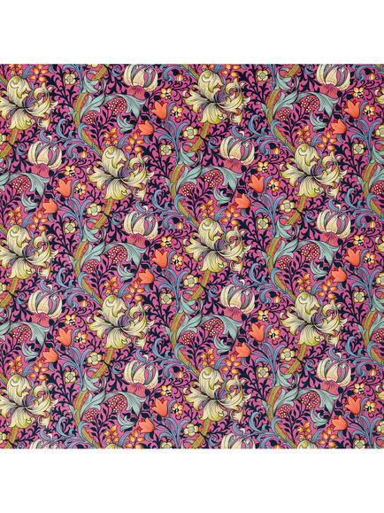 Morris & Co. Golden Lily Furnishing Fabric, Serotonin Pink