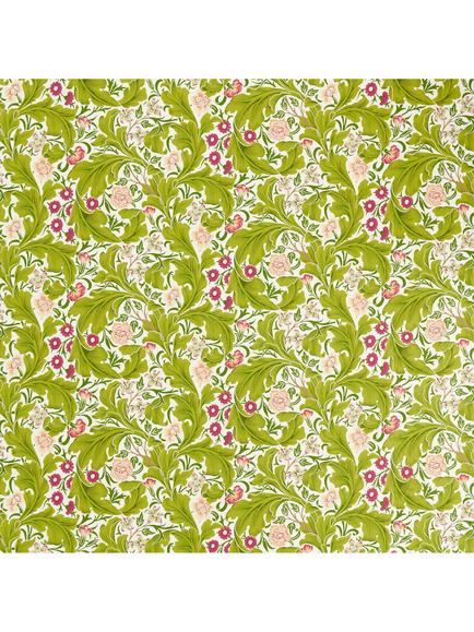 Morris & Co. Leicester Furnishing Fabric, Sour Green/Plum