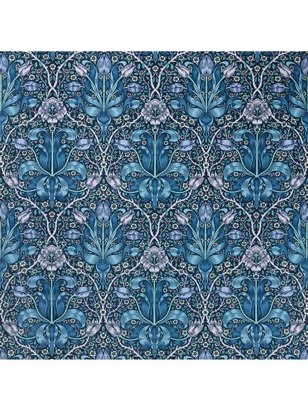 Morris & Co. Spring Thicket Furnishing Fabric, Midnight/Lilac