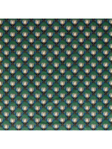Morris & Co. Tulip & Bird Furnishing Fabric, Goblin Green & Raven