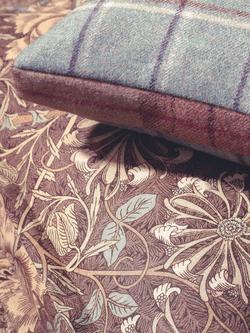 Morris & Co. Honeysuckle & Tulip Furnishing Fabric - view 2, Bullrush/Slate