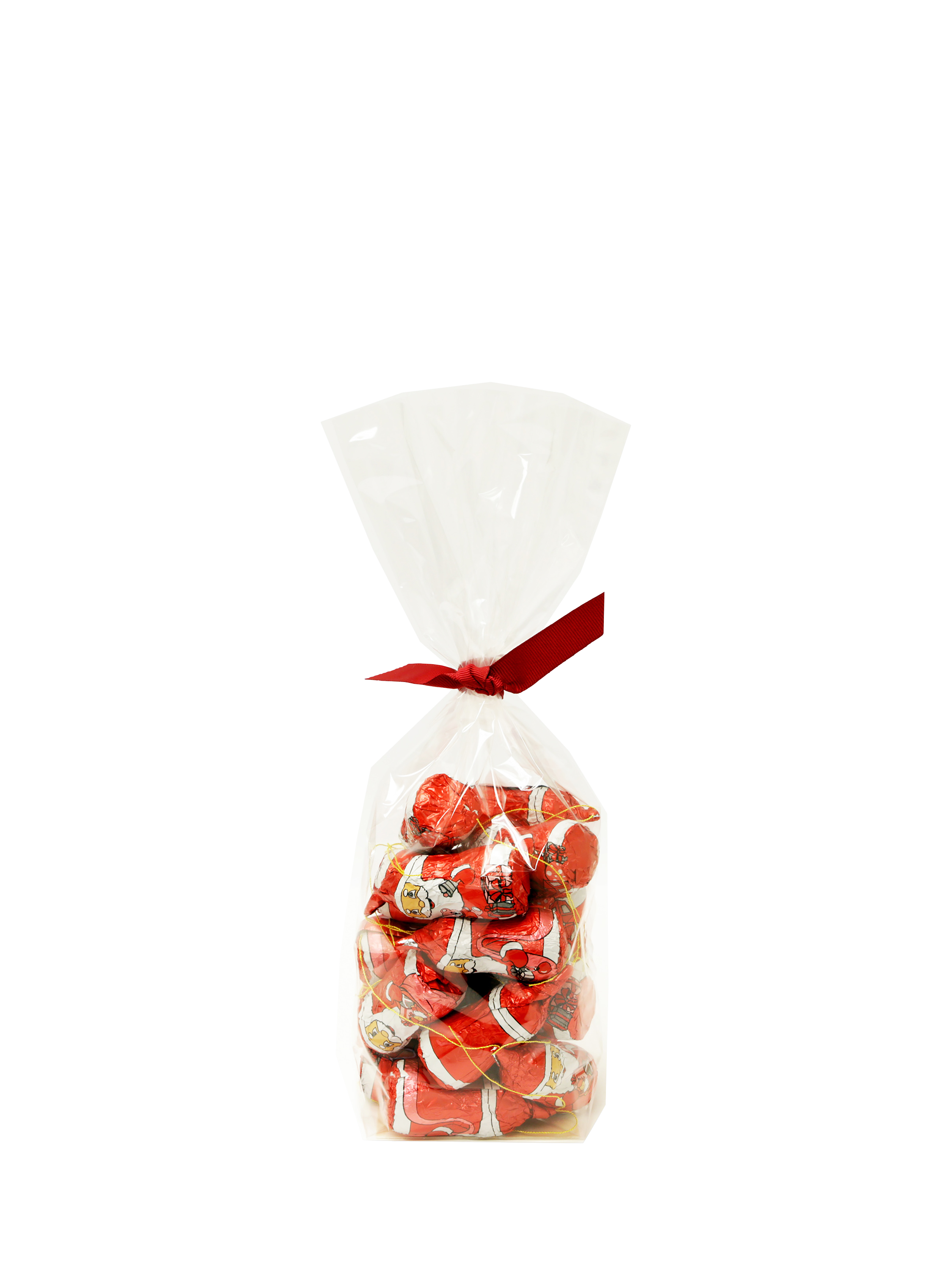 Natalie Foiled Chocolate Santa Tree Decorations, 205g