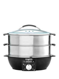 Magimix Multifunctional Steamer, Black/Satin, Black/Satin